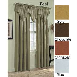 Classic Faux Silk Solid Curtain Panel  