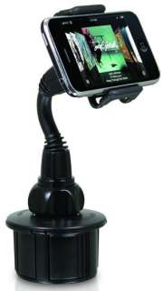 mCUP BLACK CAR CUP HOLDER PHONE MOUNT iPHONE 4S,. ADJUSTS FOR MOST ALL 