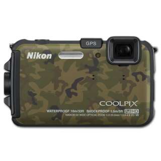 Nikon COOLPIX AW100 (Camouflage) 16MP Waterproof Shockproof Digital 