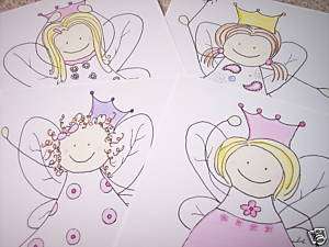 Fairy Nursery Princess Art Pictures Prints SO CUTE  