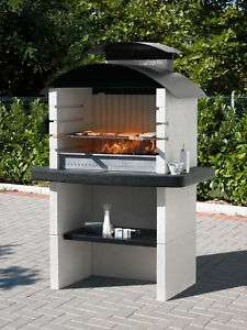 Italian Stone Charcoal Wood BBQ Sunday Grill CALGARY Outdoor Kitchen 