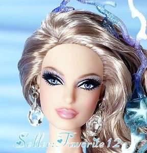 In Hand 2012 Barbie Mermaid Fantasy Doll Gold Label Fairytale 