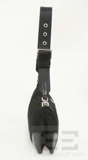 Prada Black Tessuto Nylon & Leather Trim Shoulder Bag  