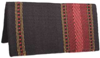 Red Black Premium New Zealand Wool Show Horse Saddle Blanket  