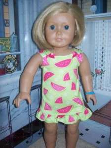what a doll matching girl and 18 doll outfit. fits American girl doll 