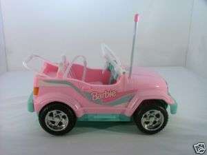 1998 Pink Barbie Jeep Battery Operated Mattel  