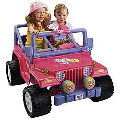 Power Wheels Barbie Jammin Jeep Ride on Car  