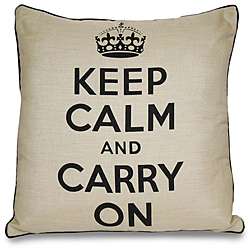 Keep Calm and Carry On Pillow  
