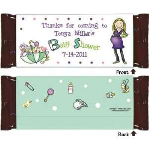  Pen At Hand Stick Figure Candy Wrappers   (Baby Shower 