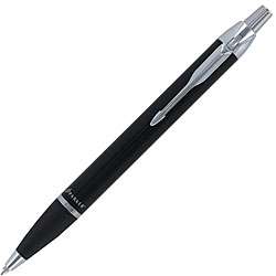 Parker IM Black Barrel Retractable Medium Ballpoint Pen   