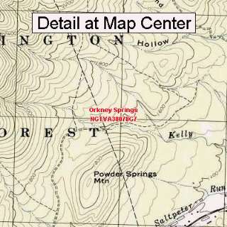  USGS Topographic Quadrangle Map   Orkney Springs, Virginia 