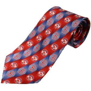  Boston Red Sox Print Silk Tie