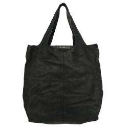 Givenchy George V Black Perforated Leather Tote Bag  