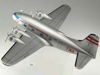 Boeing 307 Stratoliner TWA Wood Desktop Airplane Model  