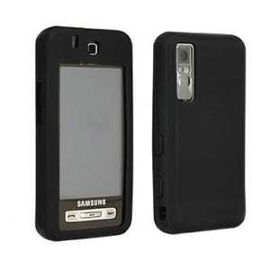   SKIN WITH TOPCOVER FOR SAMSUNG BEHOLD SGH T919 / BLACK Electronics