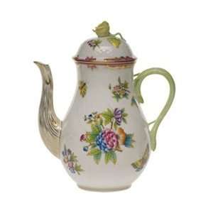  Herend Queen Victoria Pink Coffee Pot With Rose