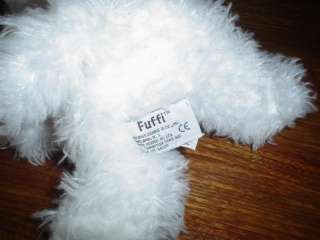 Russ FUFFI Cat 12 inch Soft White Furry Plush  