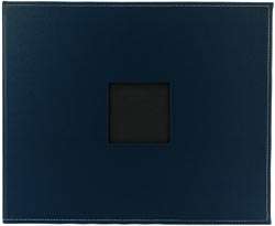 NAVY Faux Leather 3 Ring Scrapbook Binder Album 12x12  