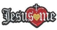 JESUS LOVES ME CHRISTIAN PATCH CUSTOM EMBROIDERED  