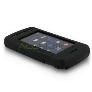 FOR AT&T LG Vu CU920 CHARGER+CABLE+BLACK SKIN CASE+FILM  