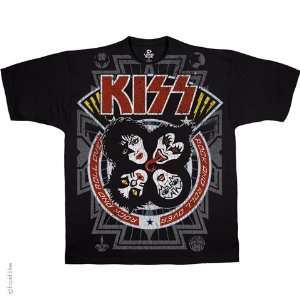  Kiss Rock & Roll Over T Shirt (Black), L Sports 
