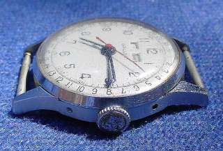Vintage Gallet Day Date Month Wrist Watch Mens Runs  