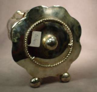 Nice Judaica silverplate Purim Megillah box # as/3631  