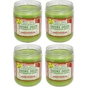 Green Apple Pomegranate   13oz Smoke Odor Exterminator Candle (4 Pack 