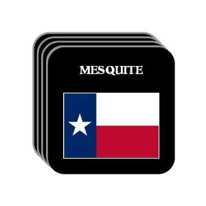 US State Flag   MESQUITE, Texas (TX) Set of 4 Mini Mousepad Coasters
