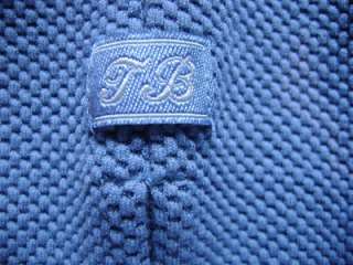 Blue 70% Silk, 30% Cotton Tommy Bahama Short Sleeve Polo Shirt Mens 