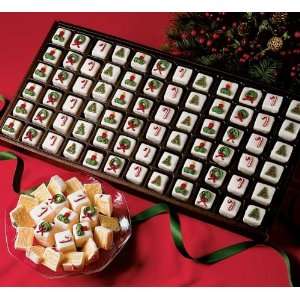 Christmas White Petit Fours 72 Piece Tray. Your Shipping Cost Goes 