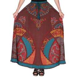Tabeez Ethnic Print Maxi Skirt  