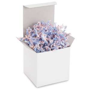  10 lb. Crinkle Paper   Light Blue, White and Pink Health 
