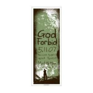GOD FORBID   Limited Edition Concert Poster   by Powerhouse Factories 