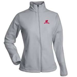  Wisconsin Womens Sleet Full Zip Fleece (Grey) Sports 
