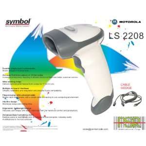  Symbol LS2208 Tested, 100 scans/sec, Keyboard Wedge, Beige 