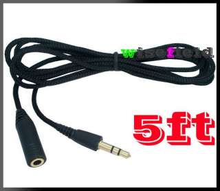 5MM STEREO AUDIO EXTENSION CABLE 150CM 1.5M 5FT CORD  