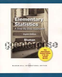 Elementary Statistics A Step by Step 8th Edition Bluman 9780077460396 