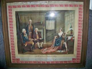 Birth of Our Nations Flag 1893 Litho w/72 1952 stamps  