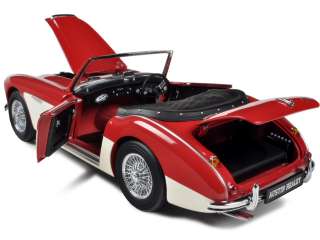   car of Austin Healey 3000 MK 1 Red/White die cast car model by