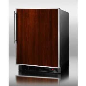   In Undercounter Refrigerator Freezer with Auto Defrost, Black Cabinet