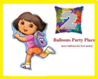 DORA THE EXPLORER 1ST 2nd 3rd 4th birthday party balloons decoration 