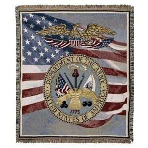  United States of America Army Tapestry Afghan Throw 