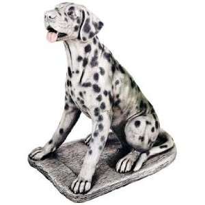  Cast Stone Dalmatian Dog Sculpture Garden Accent