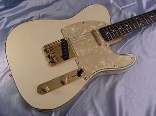 1996 Fender Japan Telecaster Custom White Pearloid Binding Tele 62 