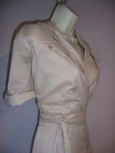 JONES NEW YORK Woman Beige Cotton Casual Dress 18 18W  