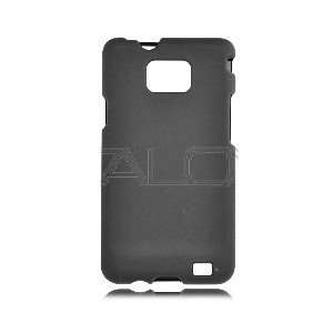  Samsung i9100 Galaxy S II Rubberized Phone Shell (Black 
