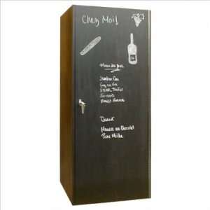 Vinotemp VINO 440CHALK 440 Chalkboard Oak Wine Cooler Cabinet in Black 
