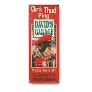  Personalized Clunk Thud Ping Garage Plaque Kitchen 