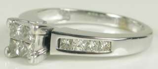 HiEnd 14K Gold 1.00ctw H VS Princess Diamond Engagement Ring Retail $ 
